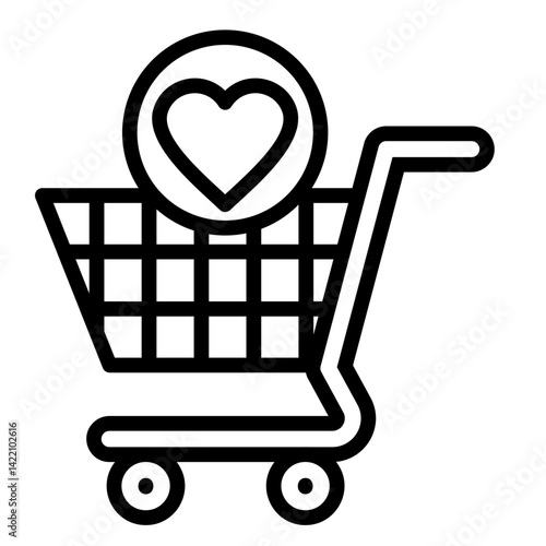 Wishlist  Icon Element For Design