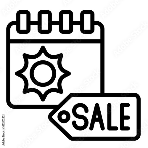 Seasonal Sale  Icon Element For Design