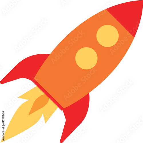 space rocket vector illustration