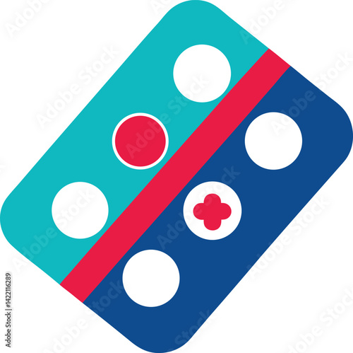 set of colorful dices isolated