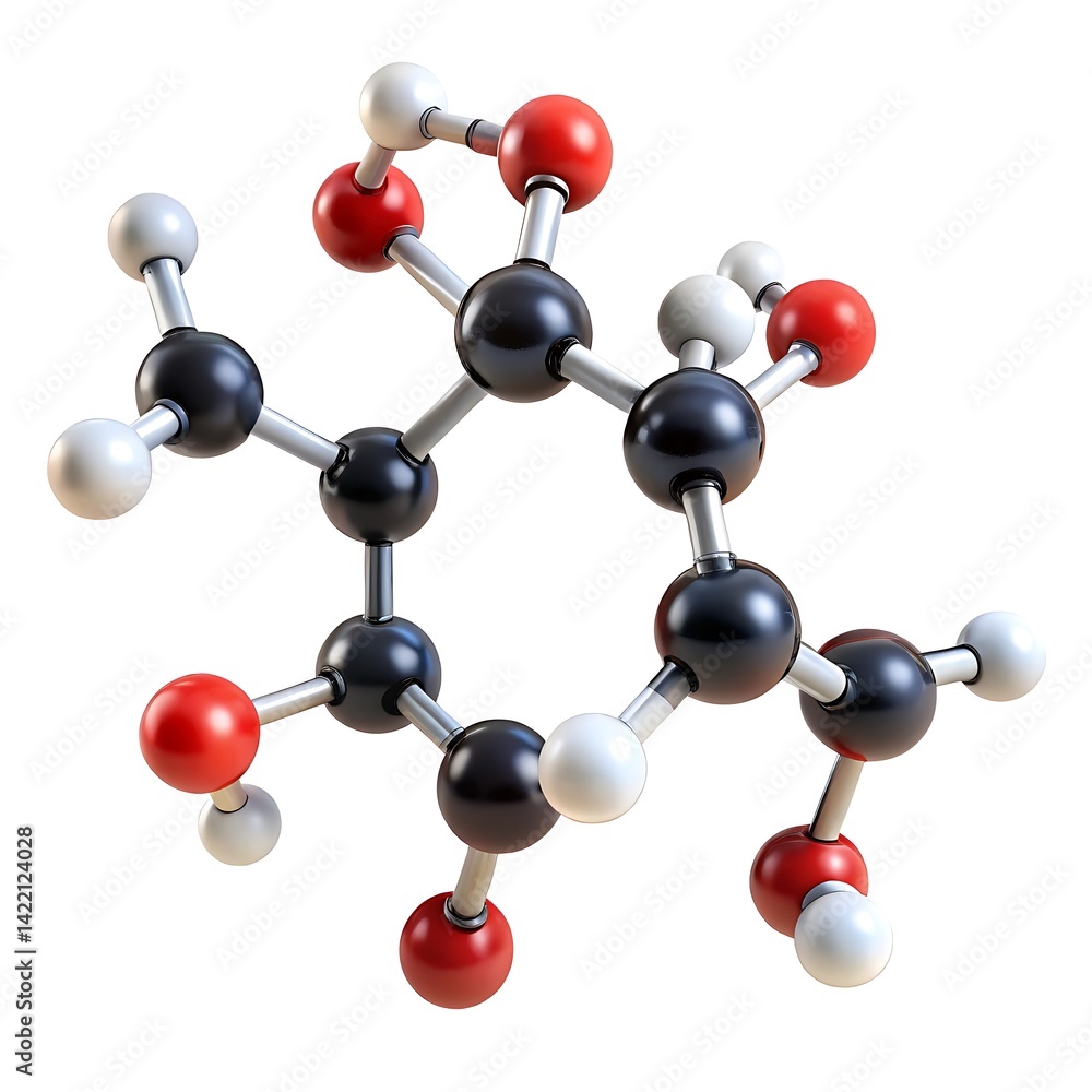 Obraz premium phosgene molecule on white background.jpg