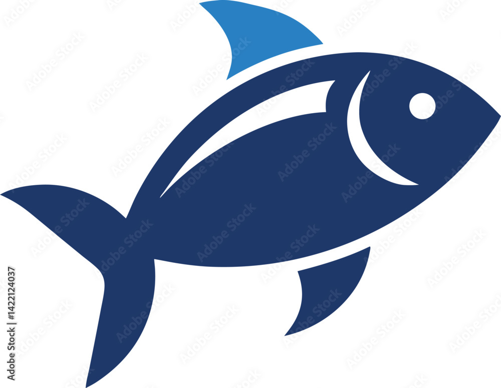 Obraz premium cartoon shark vector illustration