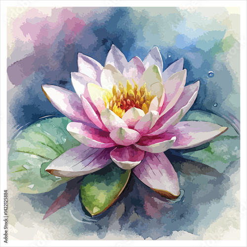 pink water lily
