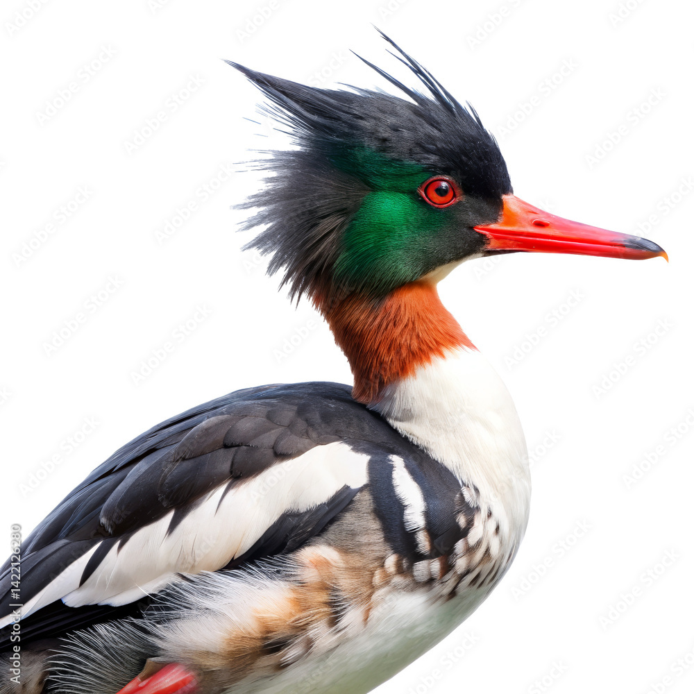 red breasted merganser PNG, transparent background red breasted merganser PNG, transparent background