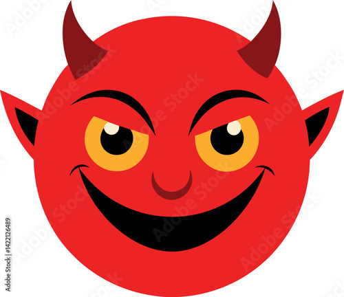 red devil face