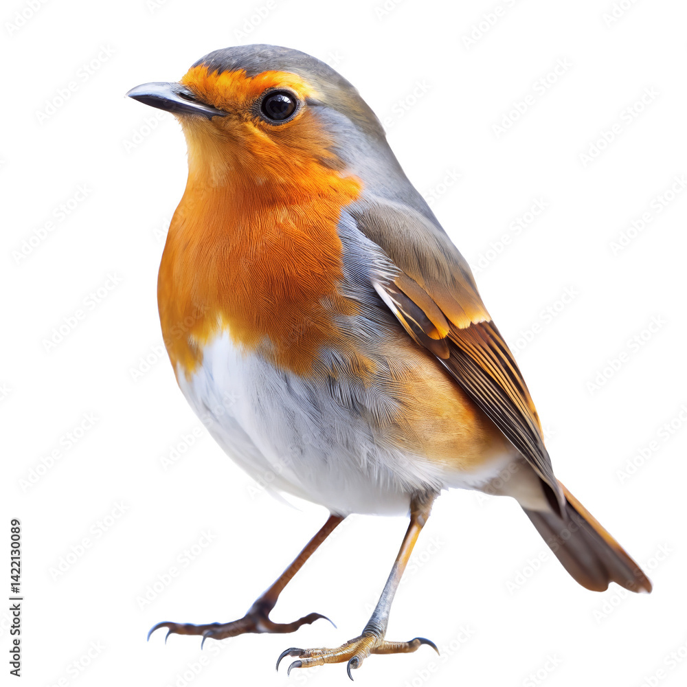 Obraz premium robin bird PNG, transparent background