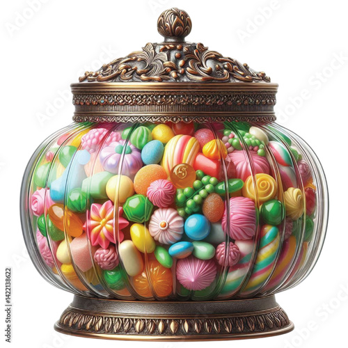 candy with jar