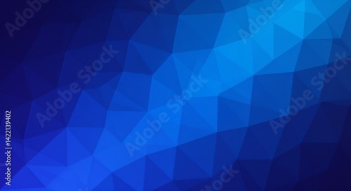 Abstract geometric pattern in blue tones  