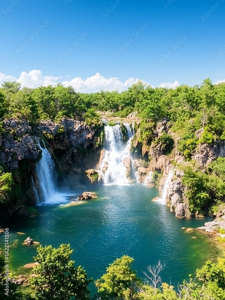 Fototapeta premium Waterfall Scenic View