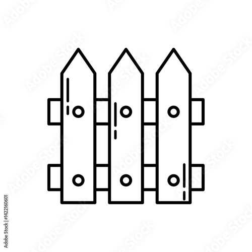 Home Wood Fence for Security System