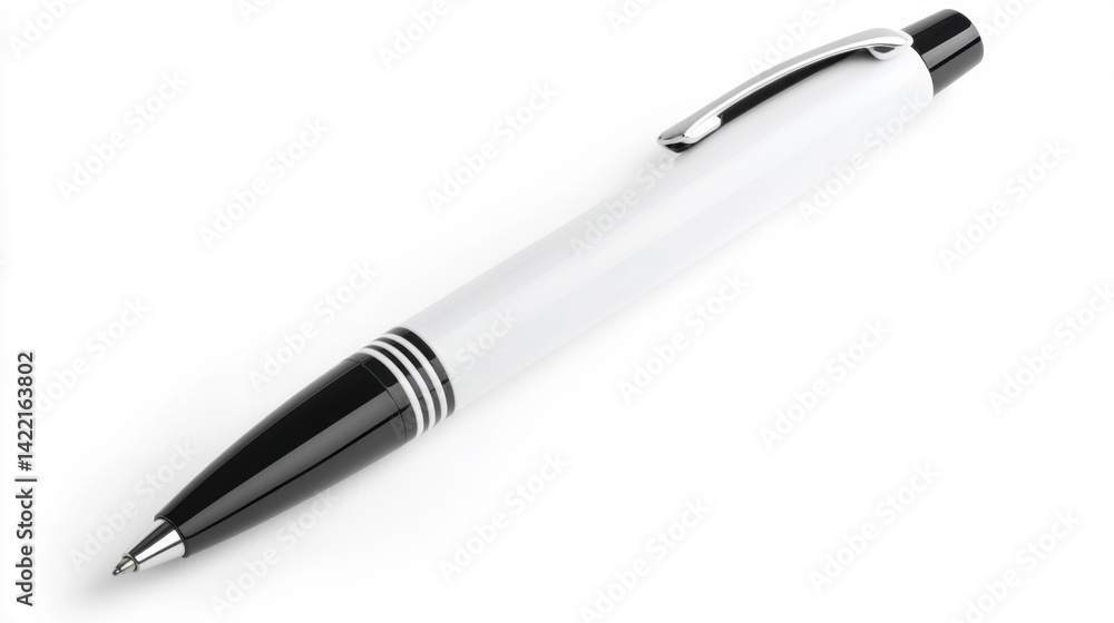 Snow Pen Mockup Isolated on White Background. Generative AI Snow Pen Mockup Isolated on White Background. Generative AI