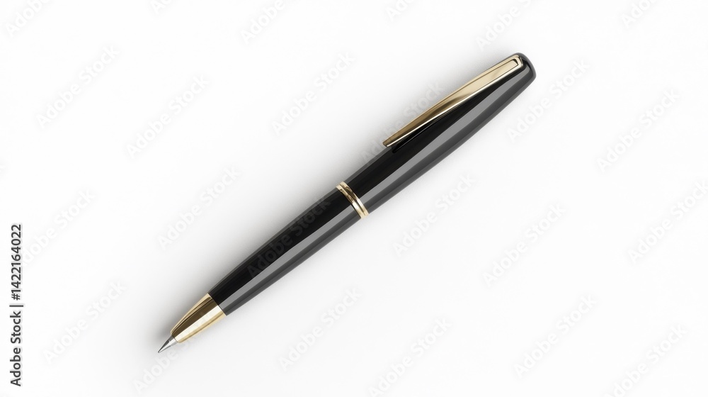 Charcoal Pen Mockup on White Background. Generative AI Charcoal Pen Mockup on White Background. Generative AI