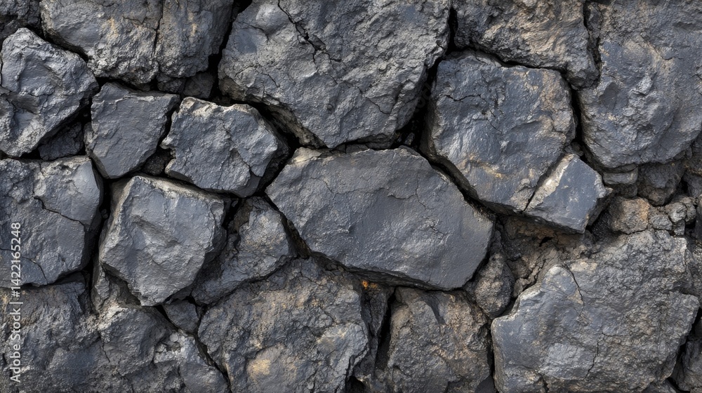 Fototapeta premium Volcanic Rock Texture Background. Generative AI