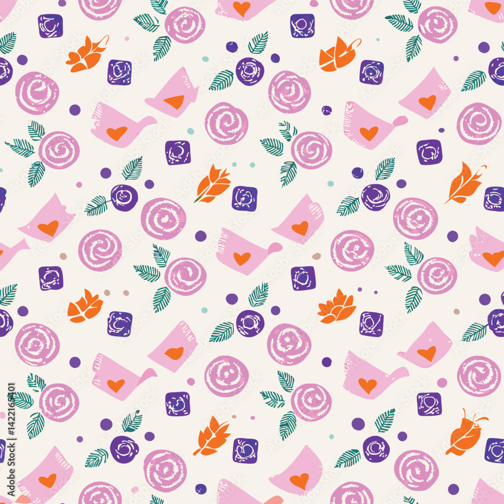 Valentines Theme Pastel Love Letters Pattern Valentines Theme Pastel Love Letters Pattern