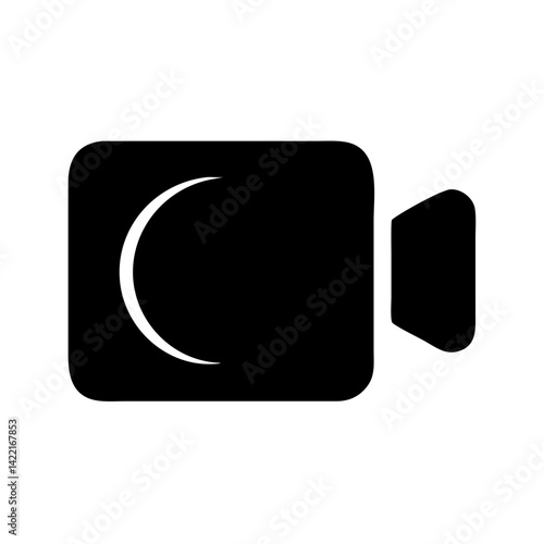Video camera icon symbolizing content creation, streaming, or recording activity in digital media environments