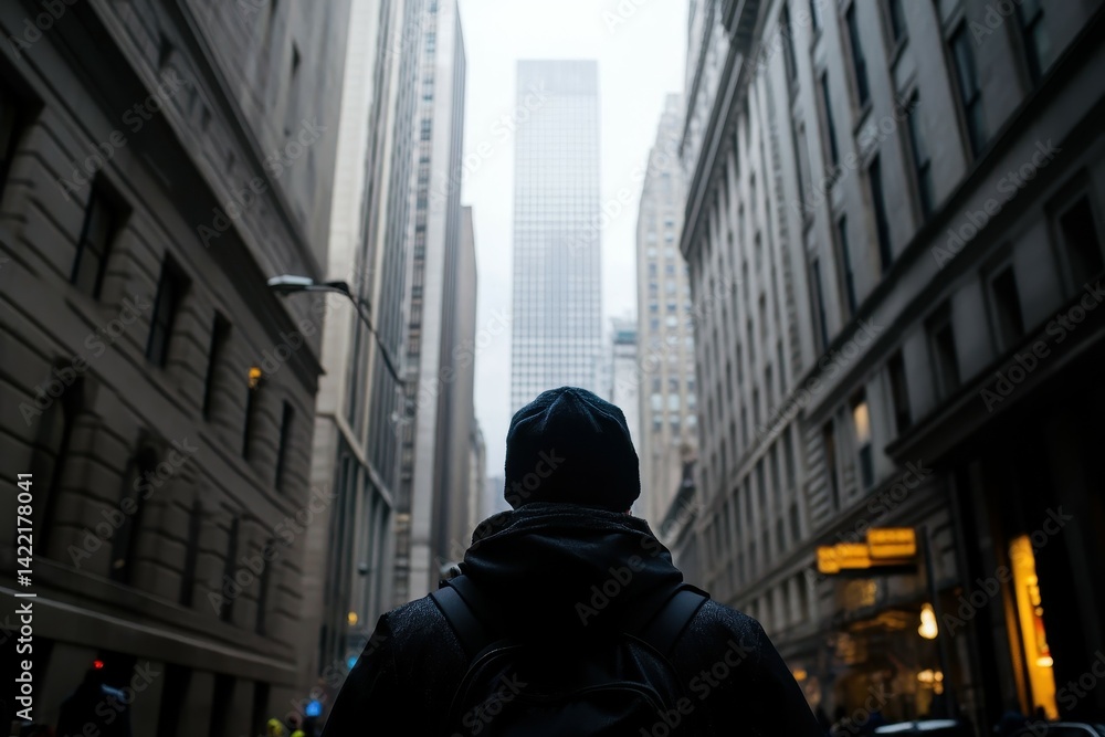 Fototapeta premium A stockbroker receives an anonymous tip that seems too good to be true--an impending market crash that will make them a fortune But as they follow the tip,