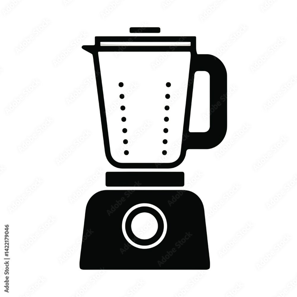 Modern Blender Icon Illustration with Detailed Container Design