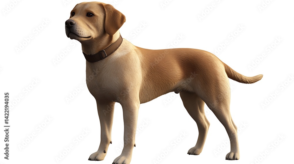 Fototapeta premium Golden Labrador Retriever Dog Portrait.