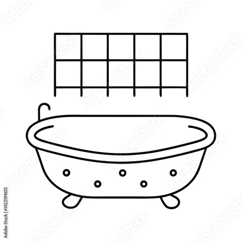 bath tub with foam