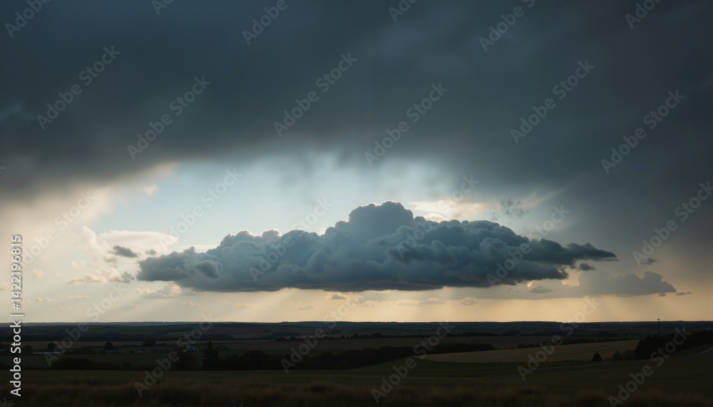 Dramatic cloud formation against a moody sky Dramatic cloud formation against a moody sky