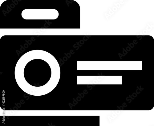 Rounded Filled Projector Screen Icon