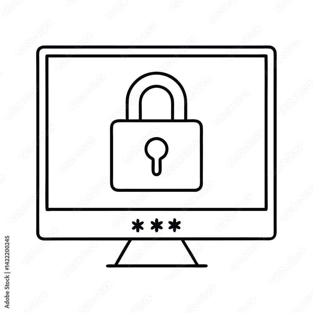 lock icon vector illustration lock icon vector illustration