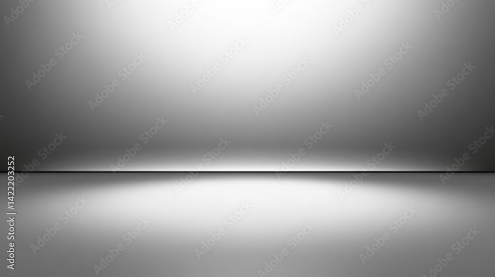 Minimalist Metallic Background, Chrome Gradient Texture, Metal Reflective Surface