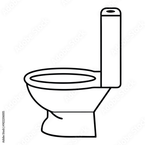 toilet bowl isolated on white