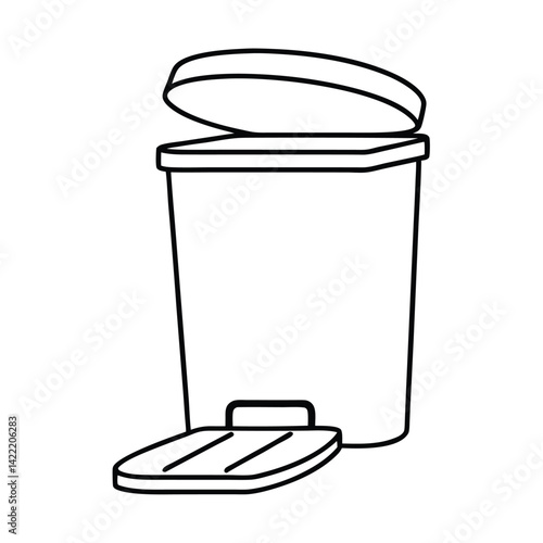 trash can vector illustration