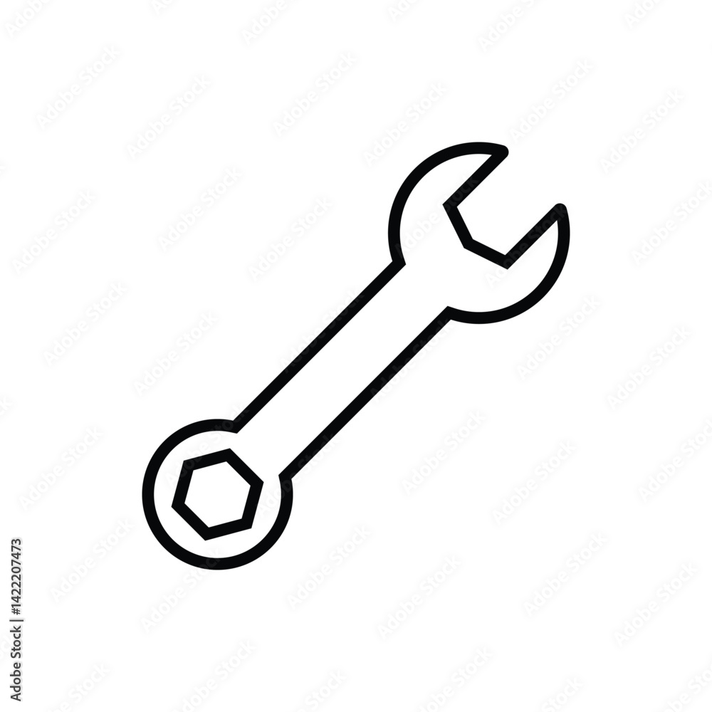 Tools and Service icons set. Wrench, wrench glyph icon. Settings and repair, service sign - stock vector. Tools and Service icons set. Wrench, wrench glyph icon. Settings and repair, service sign - stock vector.