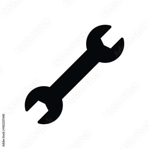 Tools and Service icons set. Wrench, wrench glyph icon. Settings and repair, service sign - stock vector.