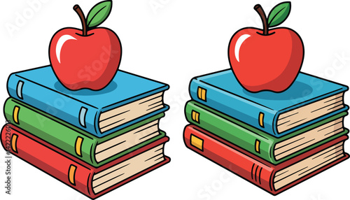 Stack of books Vector