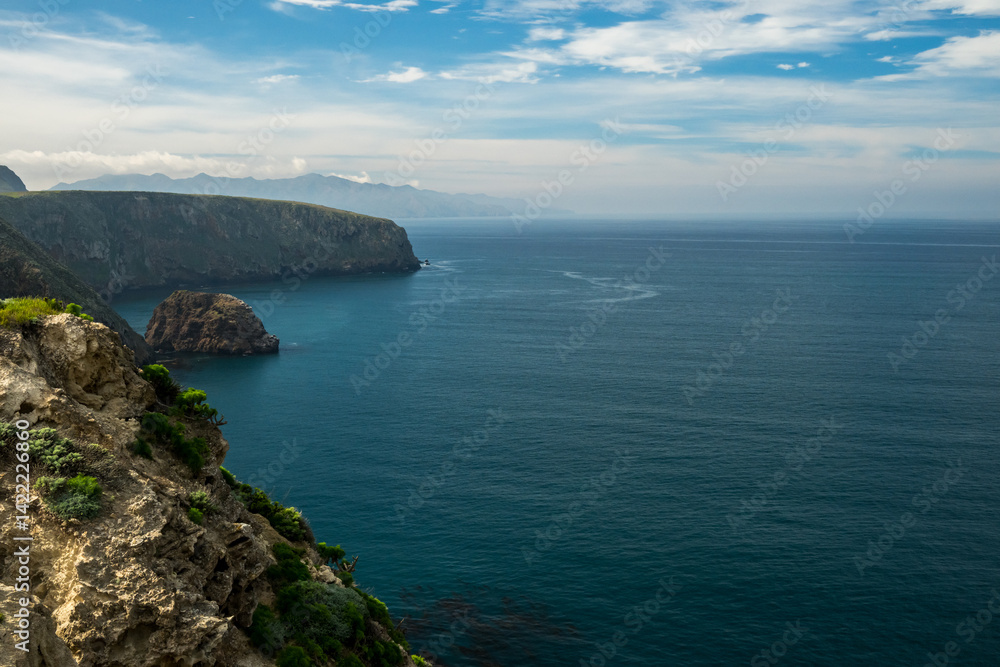 Cliffs On the Shore of Santa Cruz Island