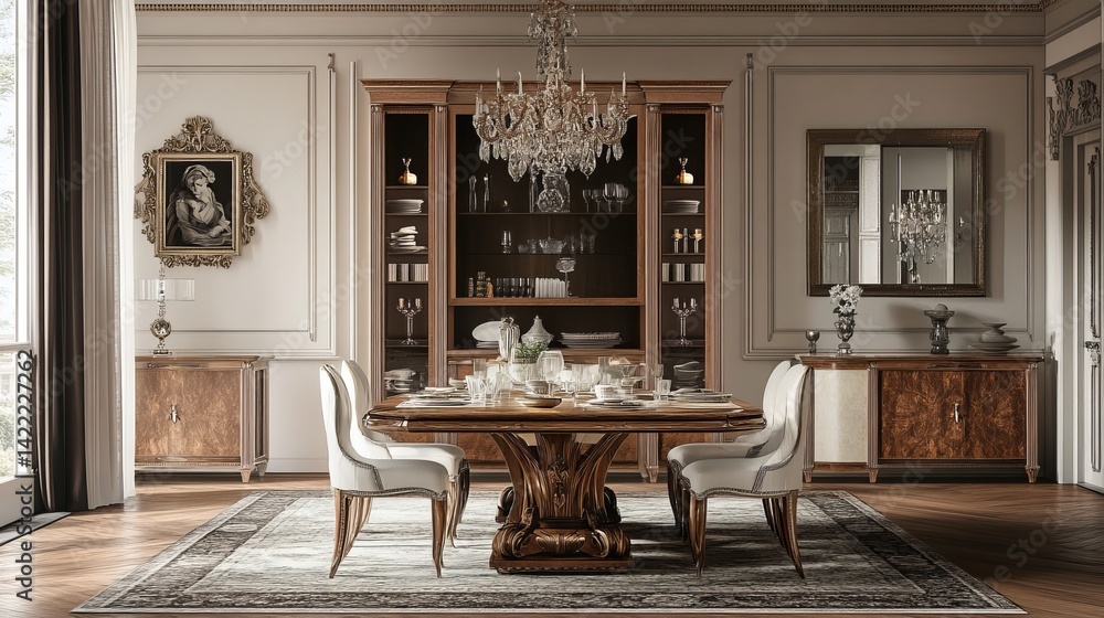 Fototapeta premium dining room furniture 