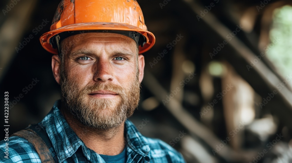 An intense-looking male worker in a hard hat exudes confidence, framed by a rugged mining environment, highlighting his dedication to the challenges of labor. An intense-looking male worker in a hard hat exudes confidence, framed by a rugged mining environment, highlighting his dedication to the challenges of labor.