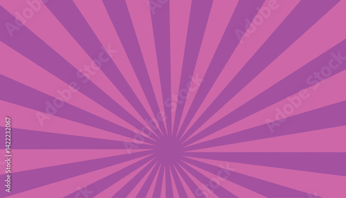 Background with pink sun rays. Abstract background with rays and lines.