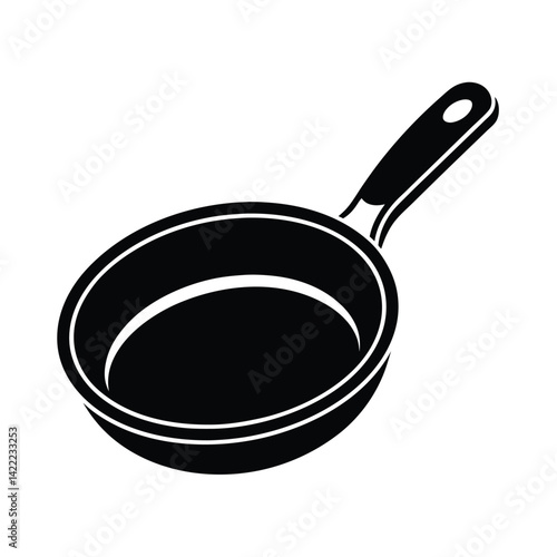 frying pan isolated on white