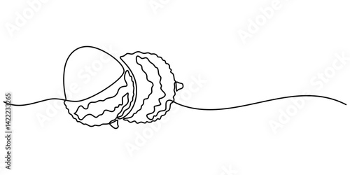 Continuous one single minimal line drawing lychee, Single one line drawing peeled healthy organic lychee for orchard logo identity. Fresh tropical fruitage concept for fruit garden icon. Modern style.