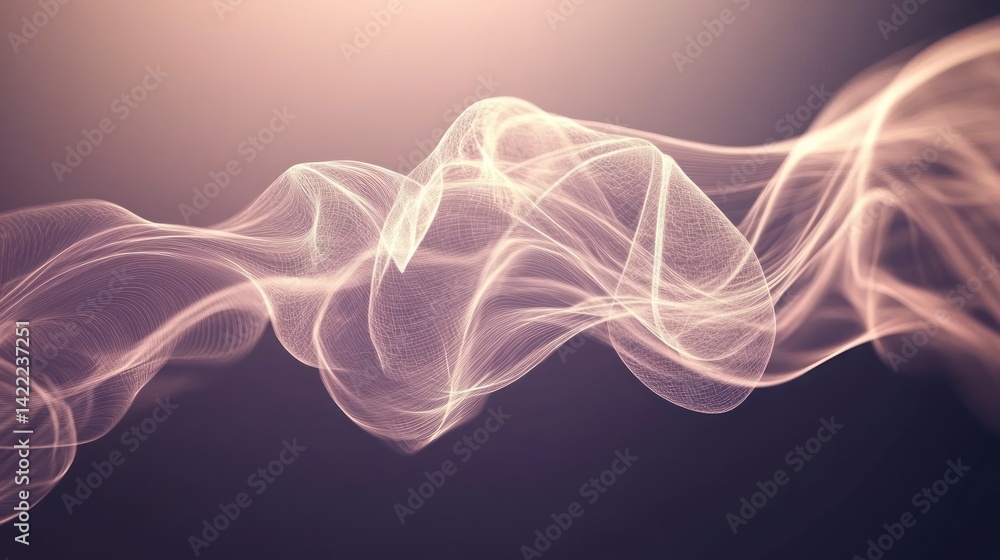 Fototapeta premium Abstract Flowing, Soft Pink, Misty, Background