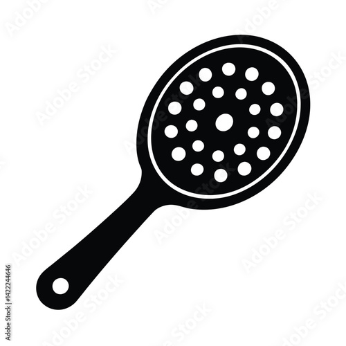 black vector icon round skimme vector art silhouette