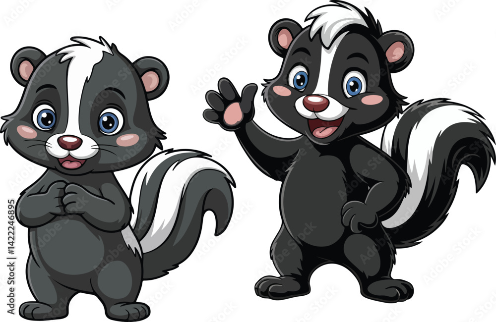Obraz premium Cute Skunk Vector