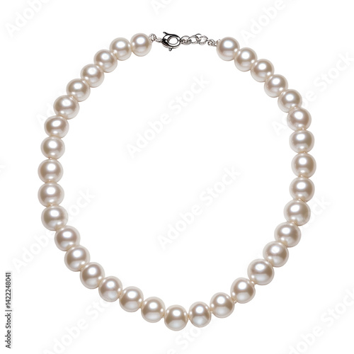 Wallpaper Mural Classic Three Strand Pearl Necklace Isolated On Fl on a transparent background Torontodigital.ca
