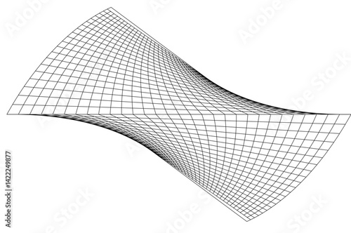 Abstract vector graphic based on harmonic vortex 