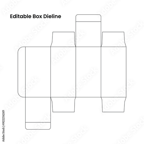 Square box dieline template,Packing dieline,die-line template,pizza box die-cut