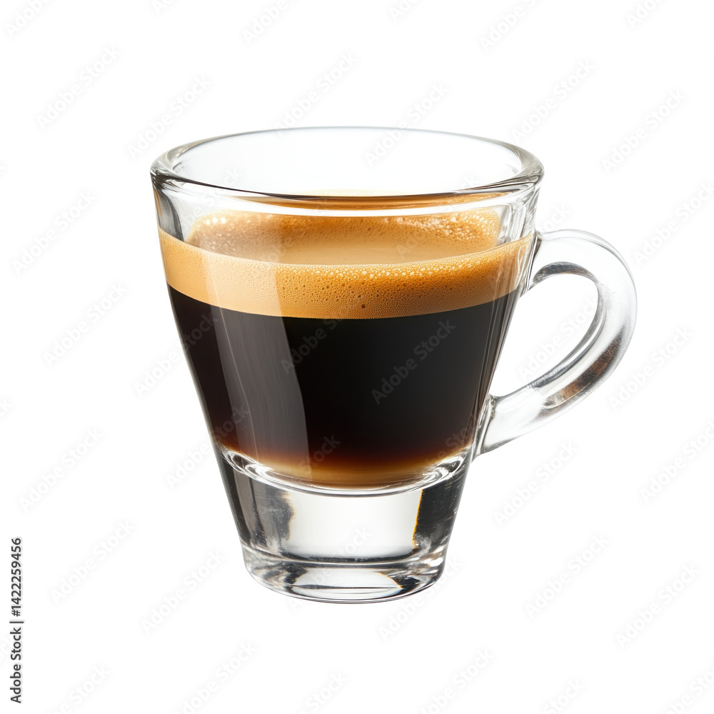 Espresso Shot In Small Glass Cup Isolated On White 6 on a transparent background Espresso Shot In Small Glass Cup Isolated On White 6 on a transparent background