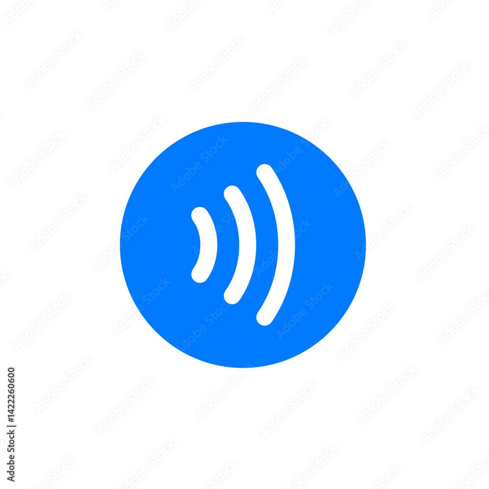 Wave Right Circle Filled Icon Wave Right Circle Filled Icon