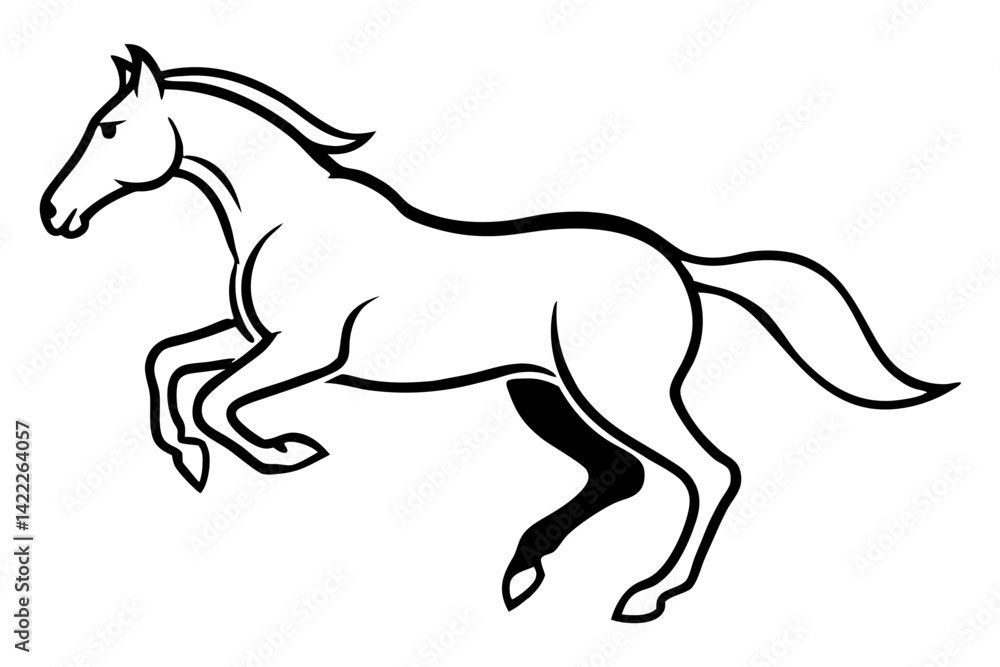 Obraz premium horse vector illustration