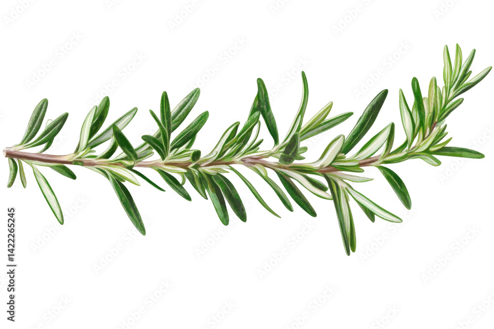 Rosemary Branch Isolated On Standard 00X on a transparent background Rosemary Branch Isolated On Standard 00X on a transparent background