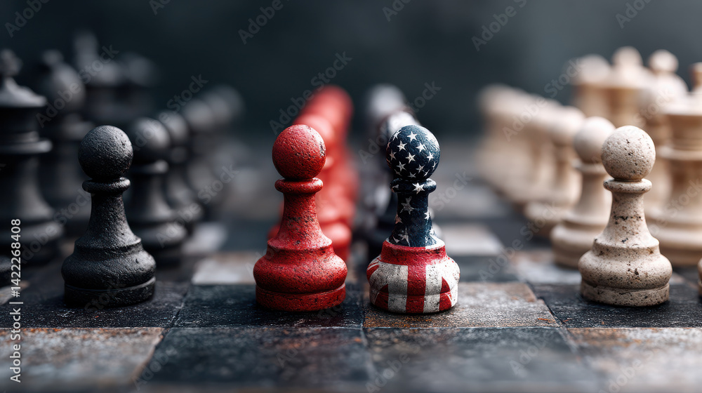 Fototapeta premium ongoing trade war has led to significant policy changes affecting global markets and strategies