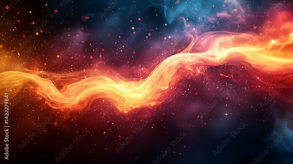 Swirling energy flow with orange shimmer lights in motion high resolution backgrounds Swirling energy flow with orange shimmer lights in motion high resolution backgrounds